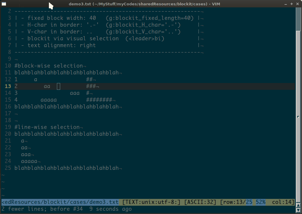 GitHub - vim-scripts/blockit: a vim plugin to wrap lines in a block ...
