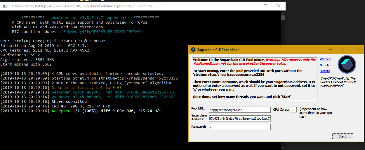 GitHub - Nugetzrul3/sugarchain-GUI-miner: GUI miner for Sugarchain ...