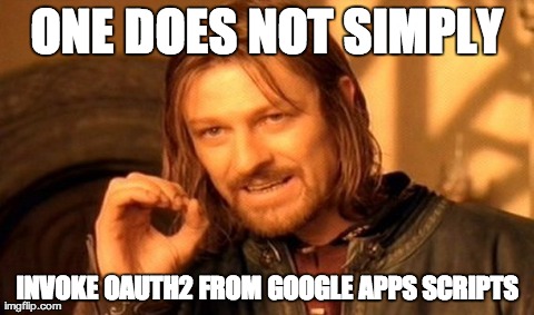 One Does Not Simply...