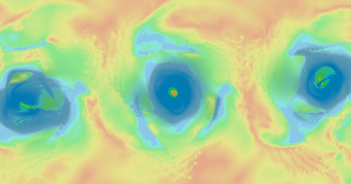 fluid affected by force field