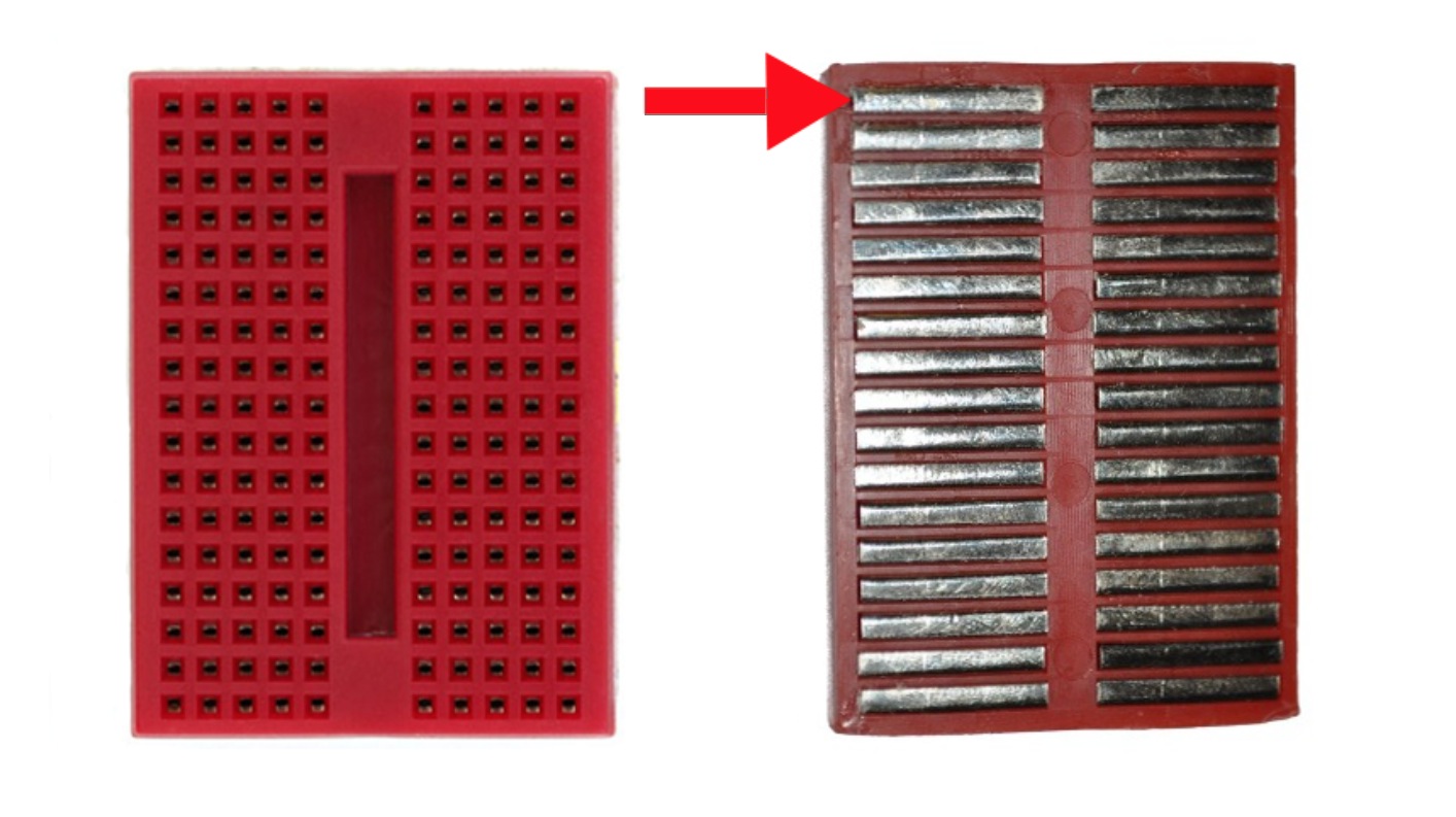 Mini breadboard connections