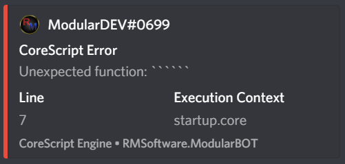 Example error