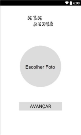 Tela de escolher foto