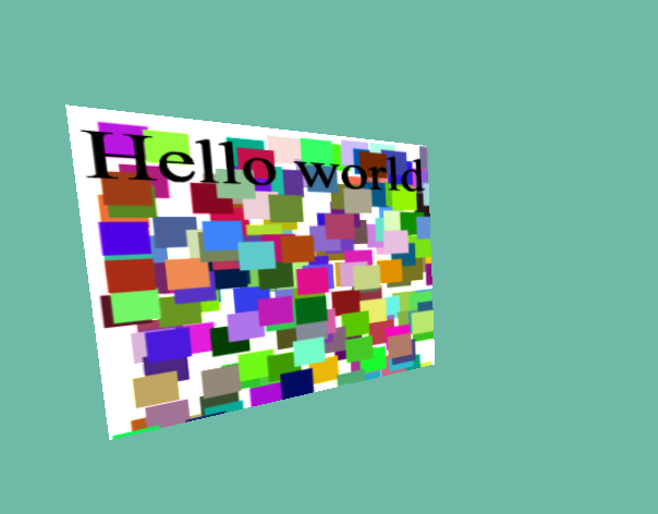 hello world in aframe