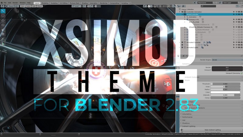 XSIMOD theme for Blender 2.83
