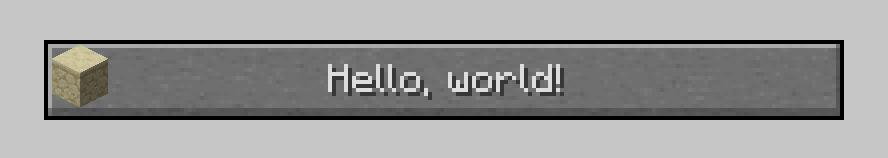 Picture of the resulting button with a sandstone icon.