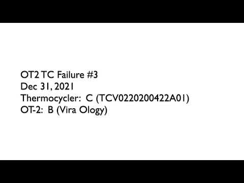 Error on OT2 A with Tc A