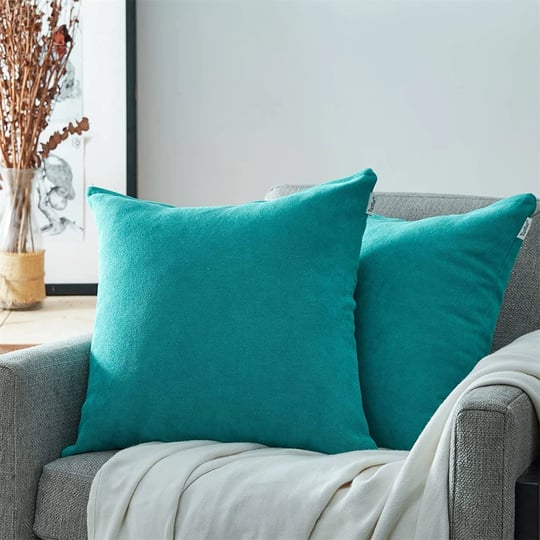 top-finel-teal-decorative-throw-pillow-covers-large-soft-chenille-pillow-covers-solid-square-cushion-1