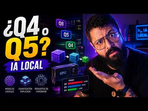 Q4, Q5, GGUF y VRAM: modelos de IA locales