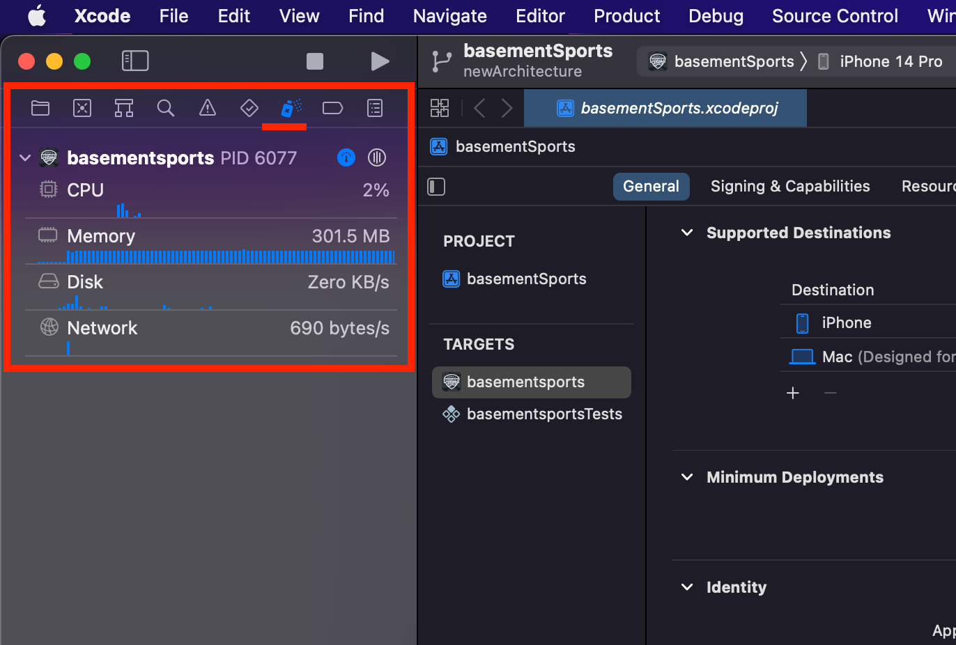 Xcode Performance Monitor