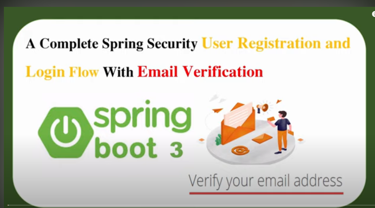 Complete User Registration / Login Flow | Spring Boot 3 With Email Verification