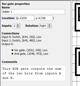 Component properties