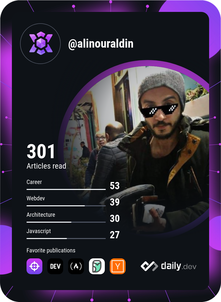 Ali Nour Aldin's Dev Card