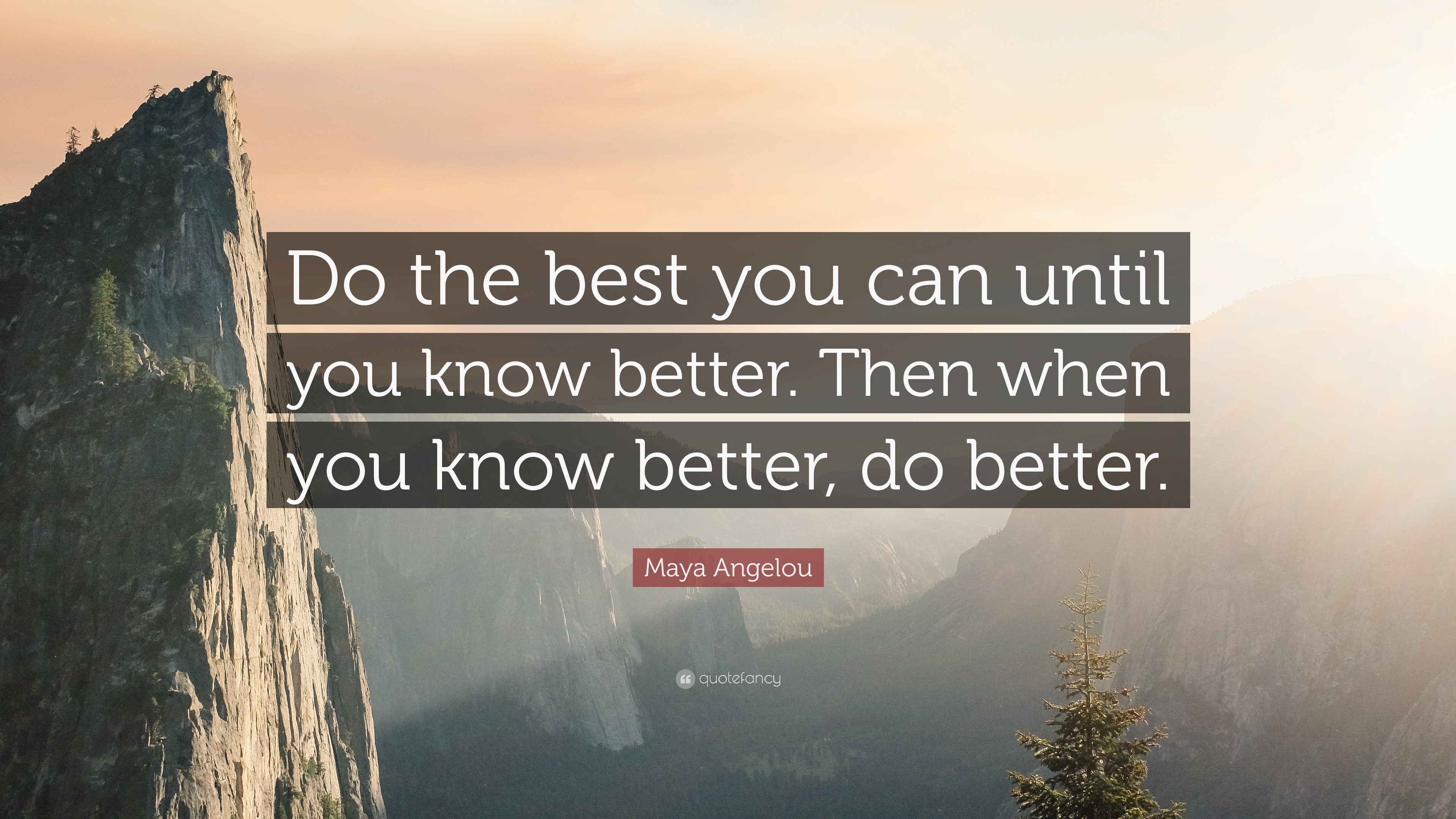 Maya Angelou Quote, Do your best