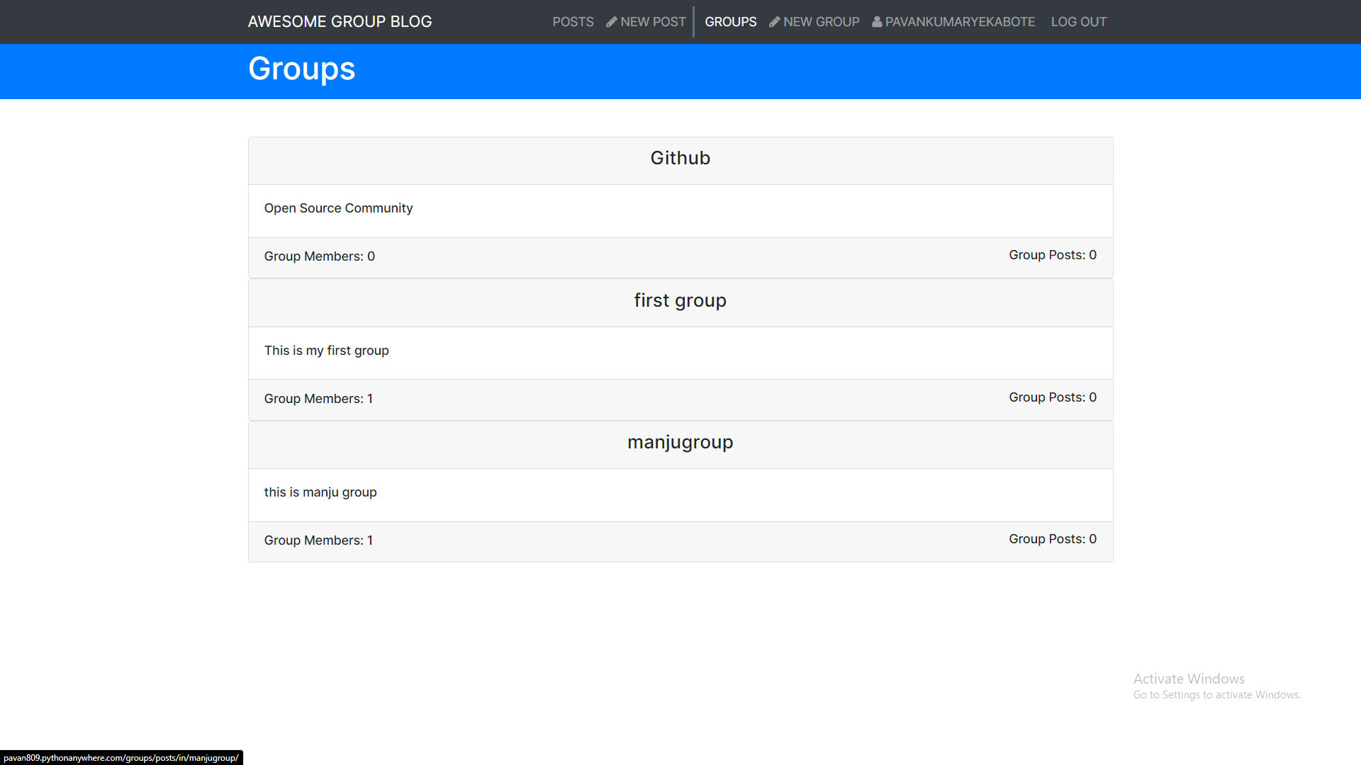 Groups