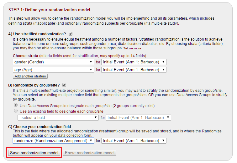 Randomization Model