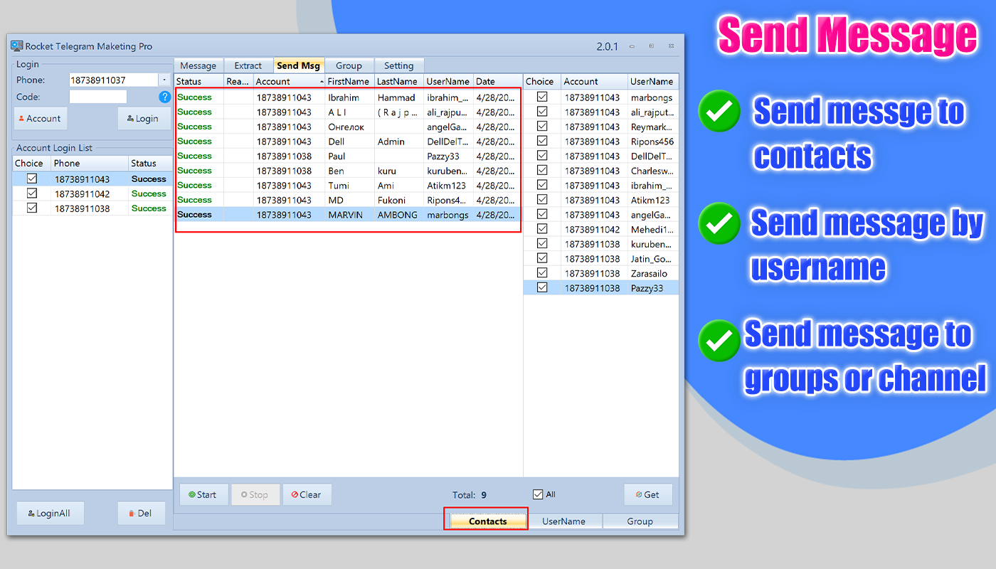 Rocket Telegram Marketing Pro 2.0.1