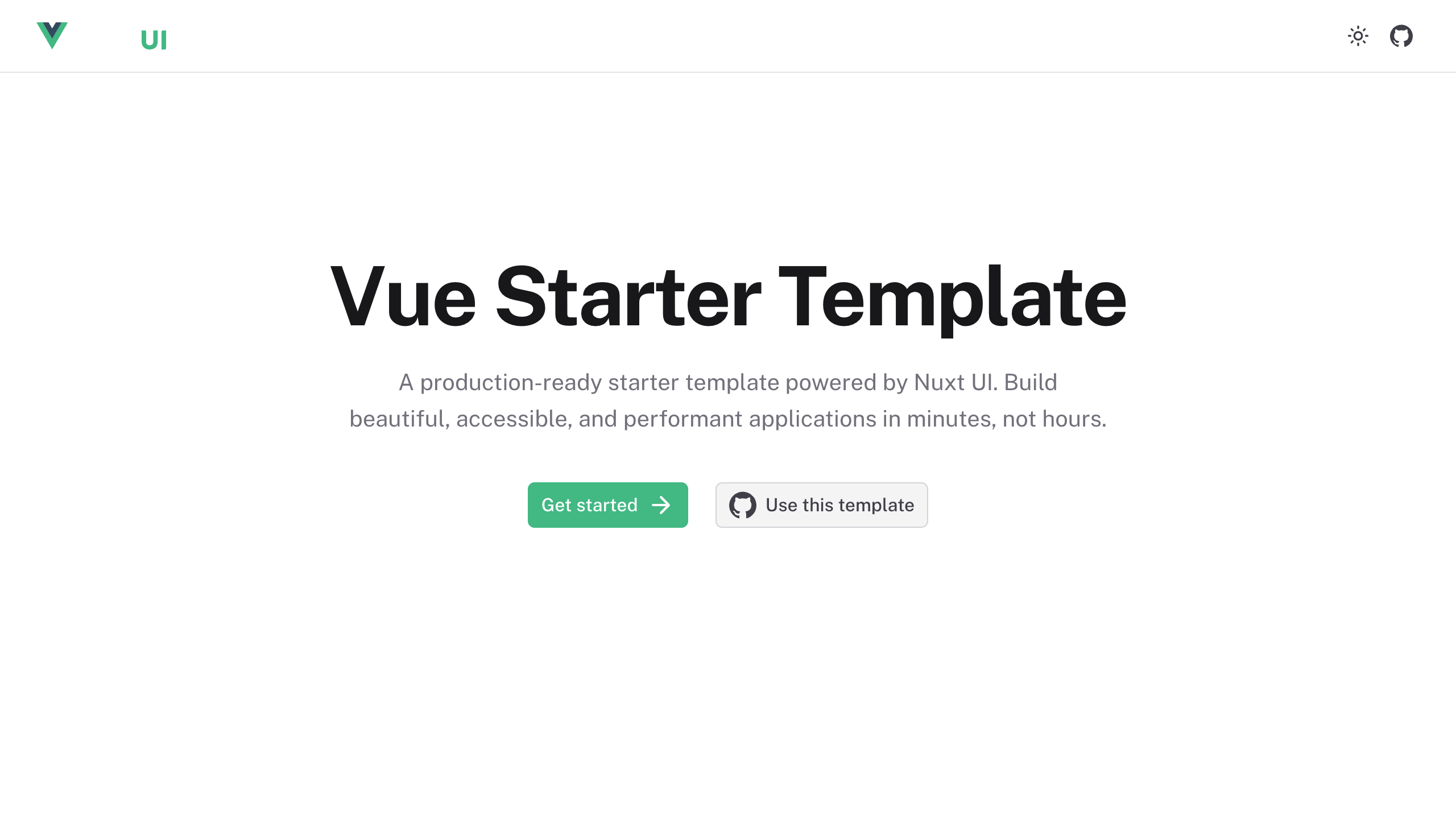Vue Starter Template