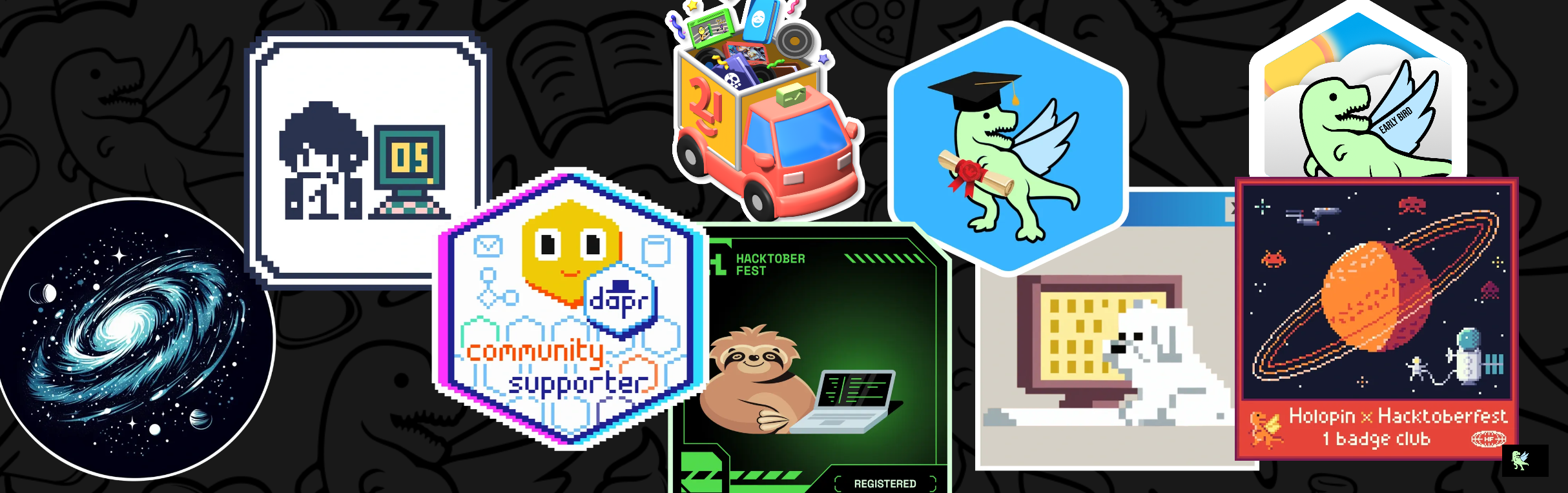 An image of @bennygaming635's Holopin badges, which is a link to view their full Holopin profile