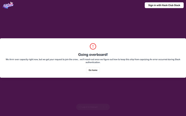 Screenshot of /slack-error