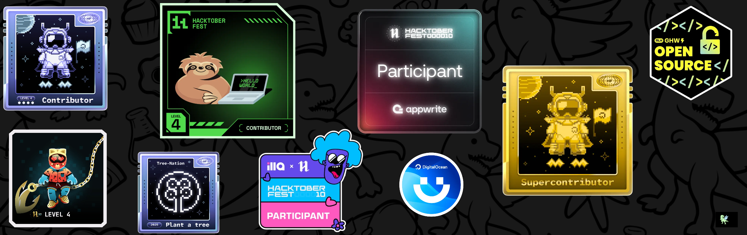 An image of @bharathkmalviya's Holopin badges, which is a link to view their full Holopin profile