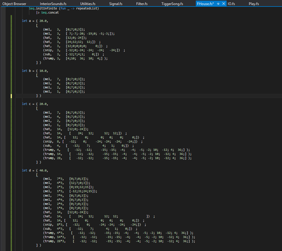 F# Code Example- FHouse