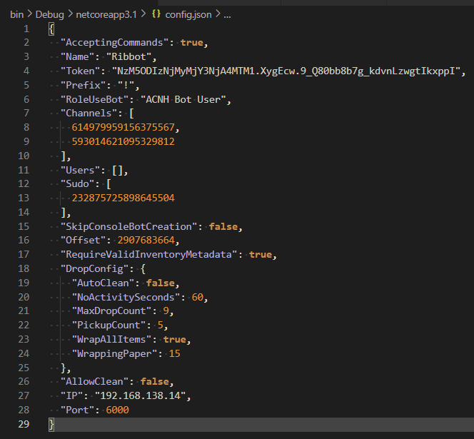 Config.json Example