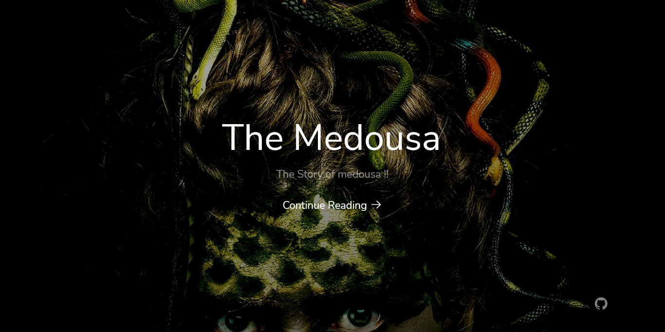 the end of medousa website template themes