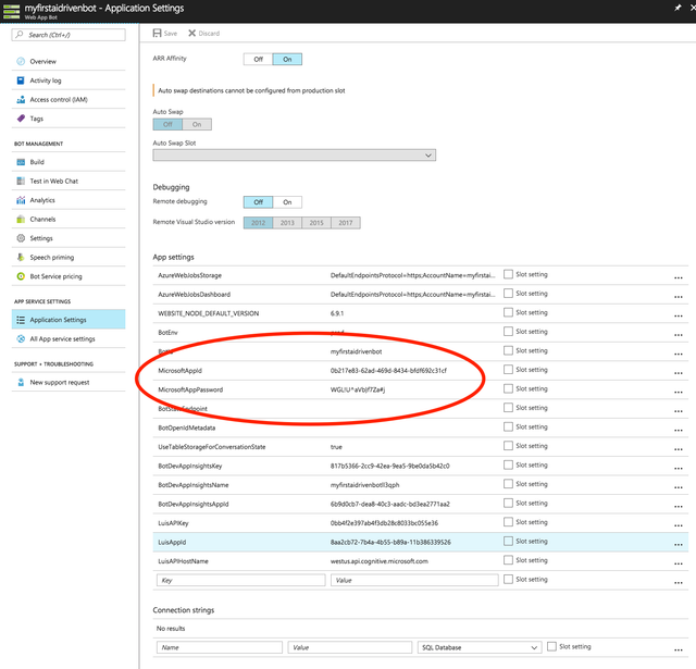 Microsoft AppId and AppPassword