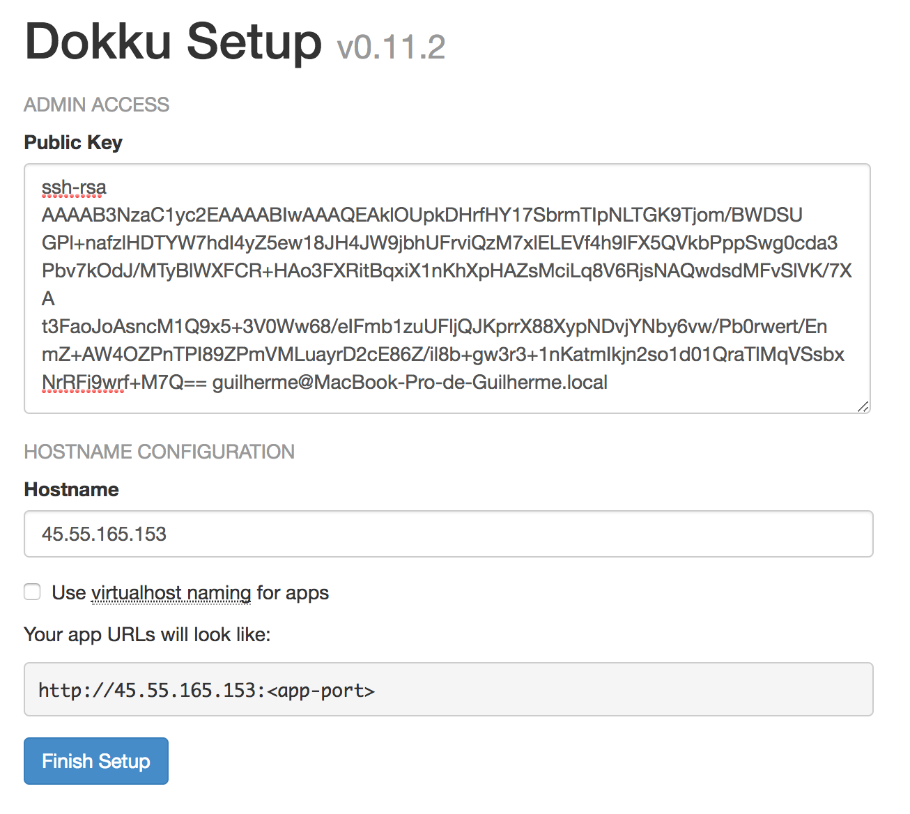 Dokku Setup