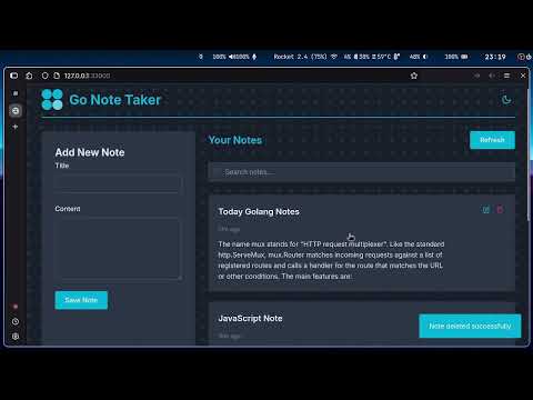 NoteTaker Demo