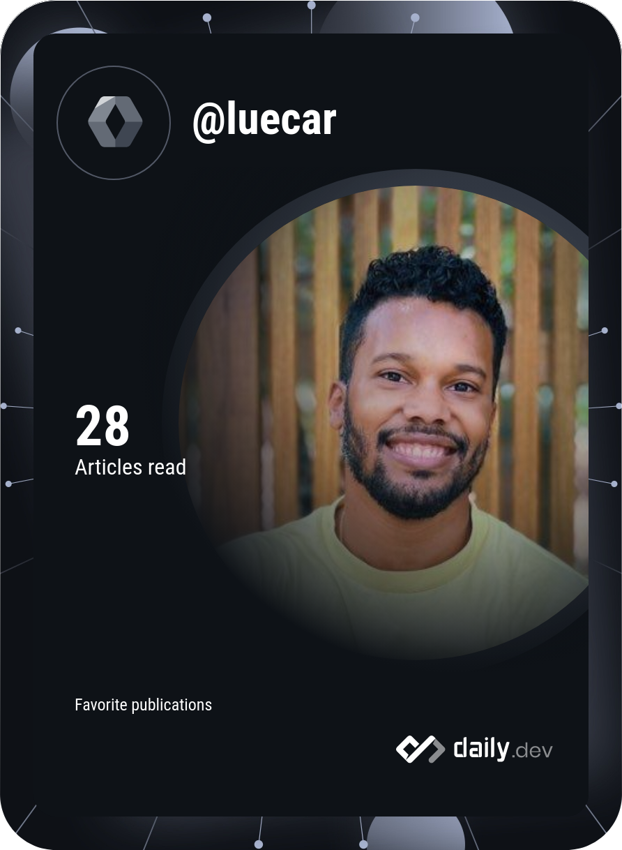 Luis Carmona's Dev Card