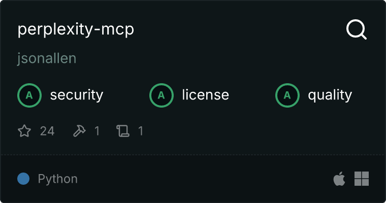 perplexity-mcp MCP server