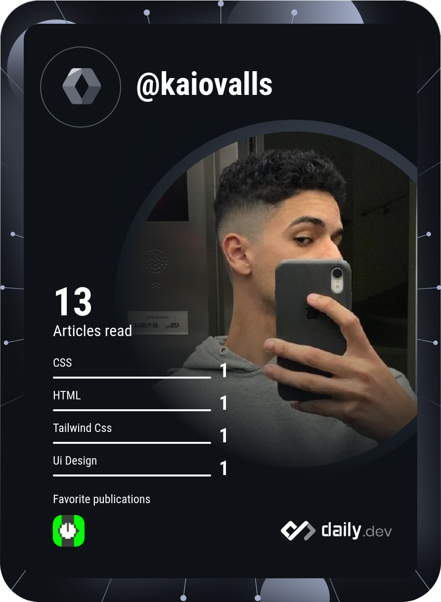 Kaio's Dev Card