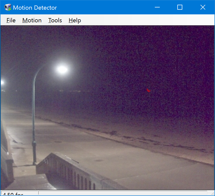 Motion detector sample application