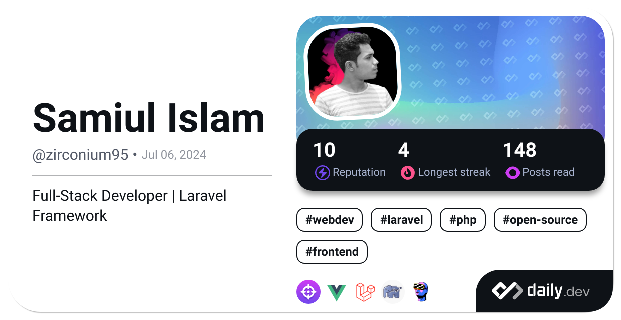 Samiul Islam's Dev Card