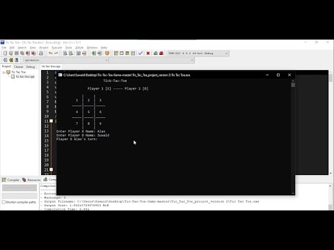 Tic Tac Toe Game in C++