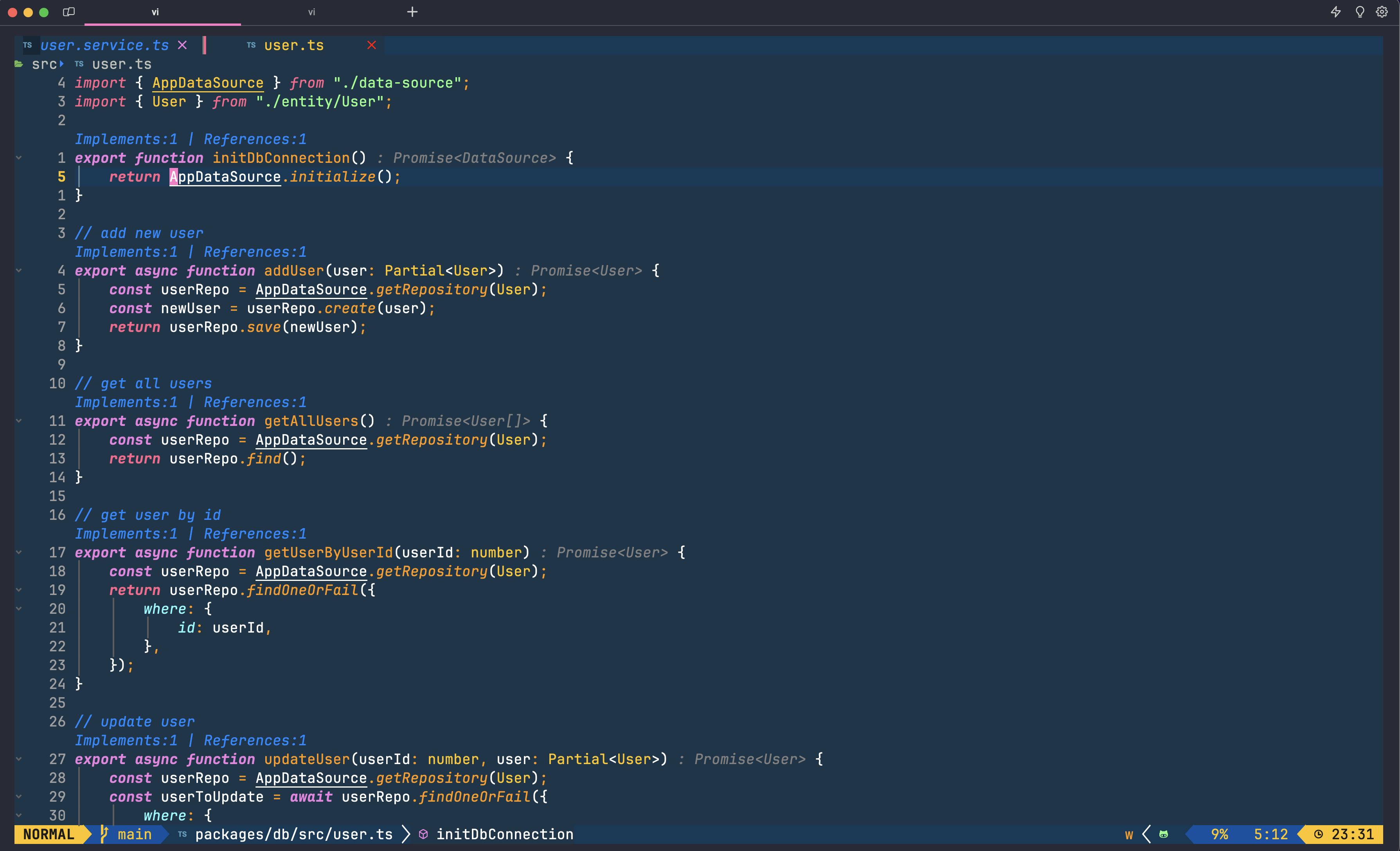 Neovim inlayHints