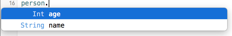 Tuple autocomplete with named fields