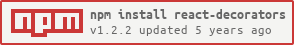 npm/react-decorators