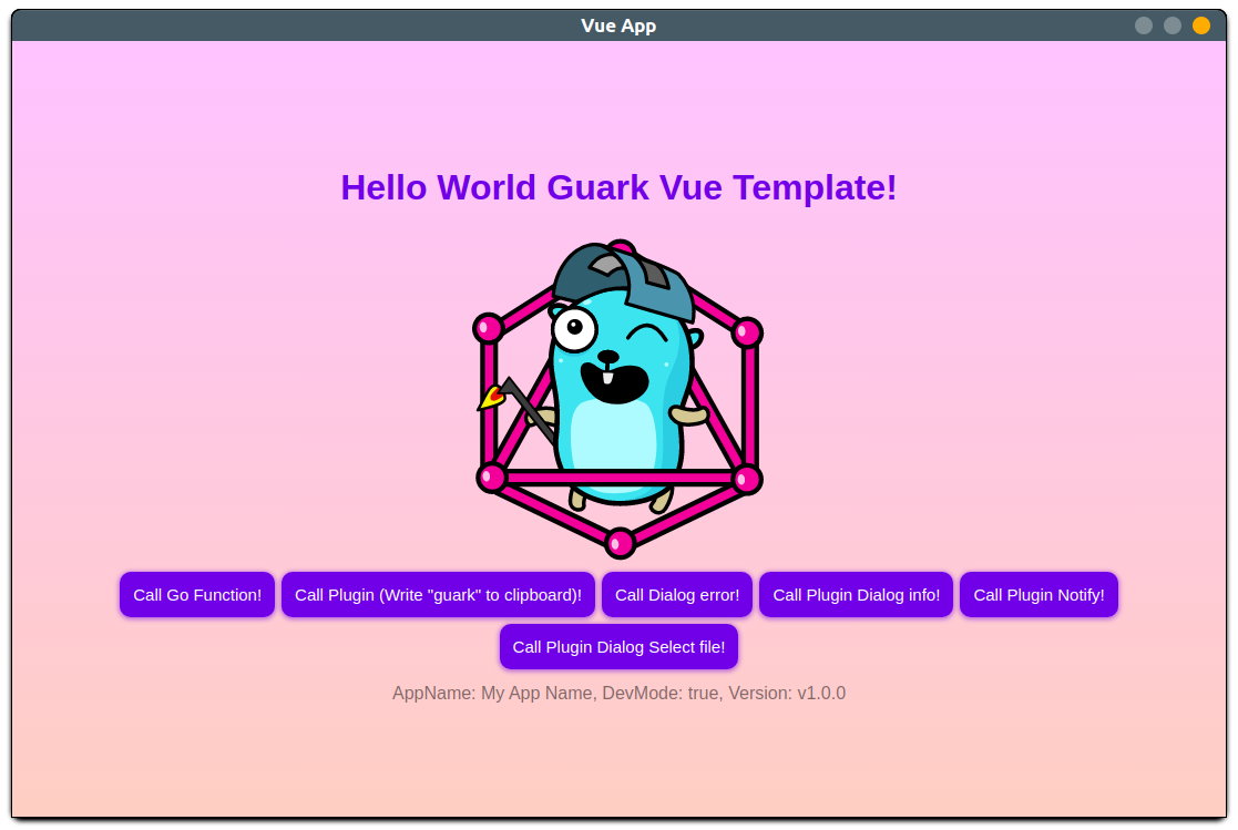 Guark Vue Template