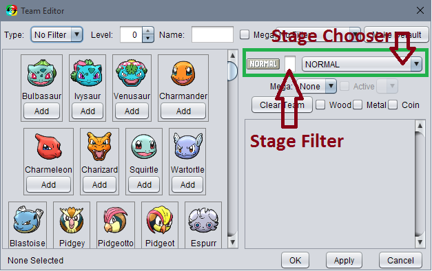The Stage Chooser and Filter
