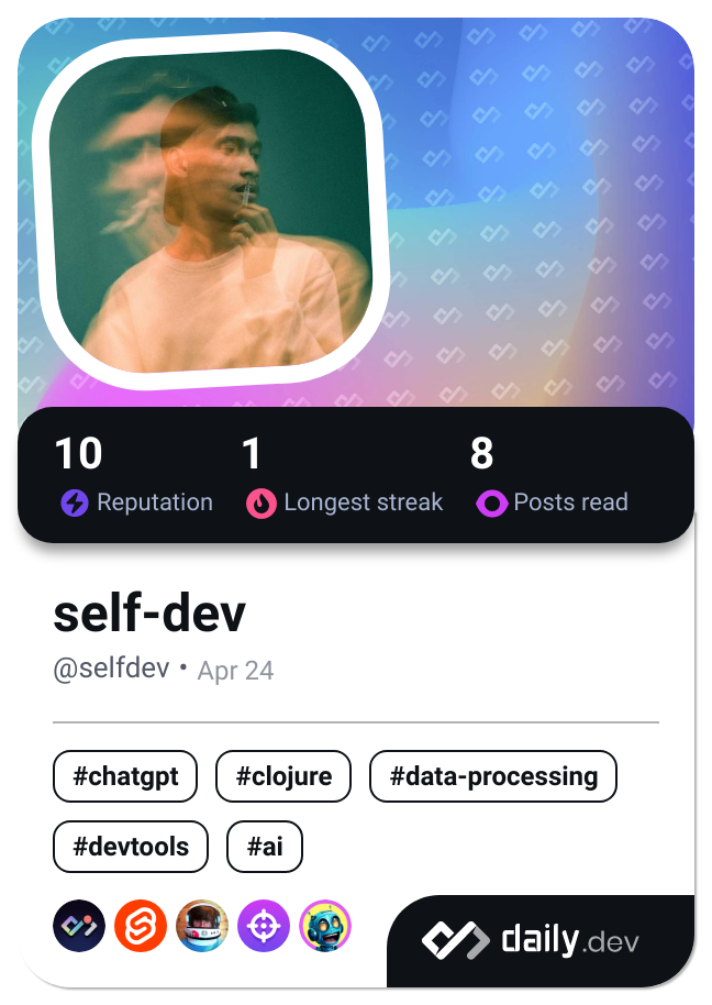 self-dev's Dev Card