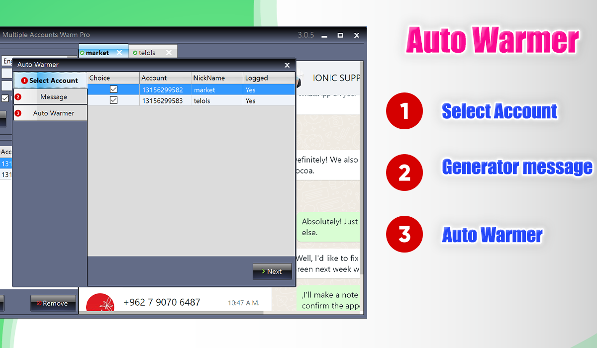 Whatsapp Multiple Accounts Warmer Pro+KeyGen-Full Reseller warm app whatsapp,warm whatsapp iphone,whatsapp hot app,whatsapp business hot group