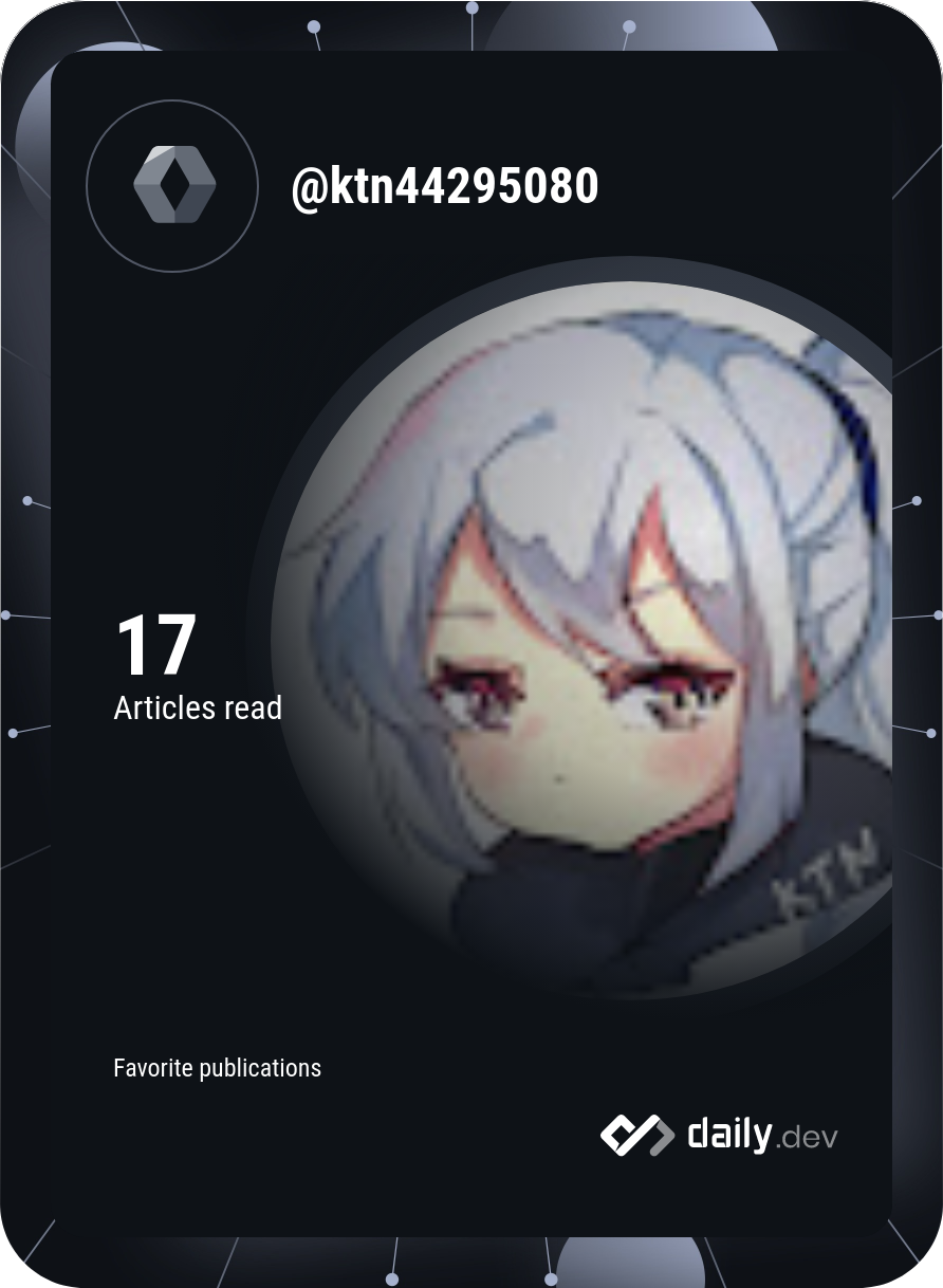 KTN's Dev Card