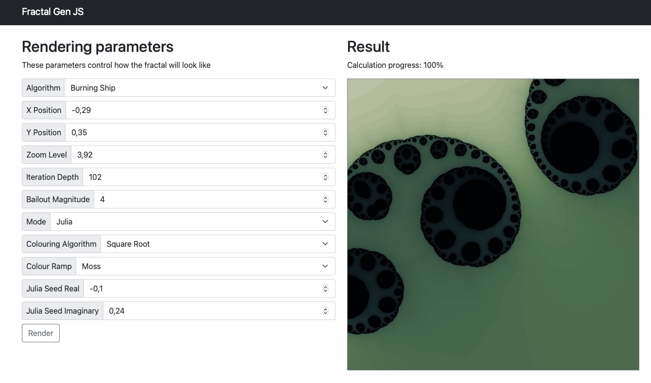 GitHub - chaosarium/JS_Fractal_Generator: A javascript fractal renderer ...