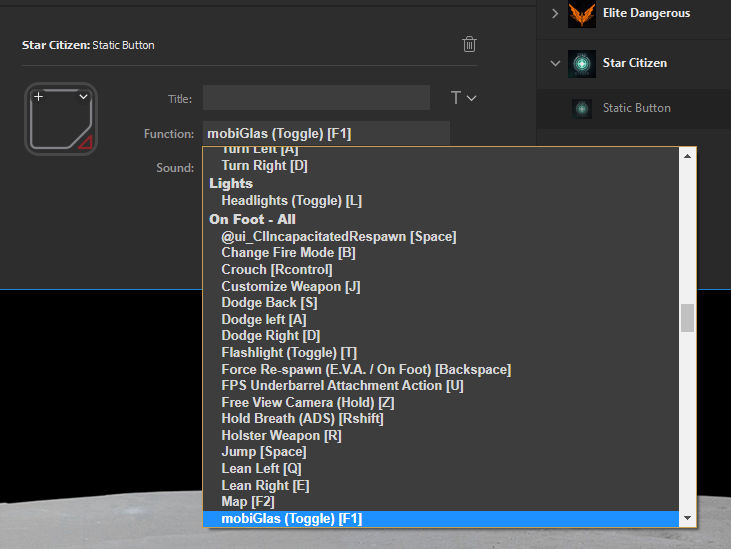 Elgato Stream Deck button plugin for Star Citizen