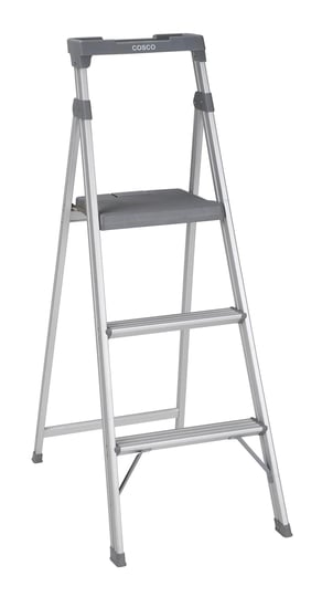 cosco-lite-solutions-3-step-step-stool-9ft-3in-max-reach-aluminum-and-gray-1-pack-1