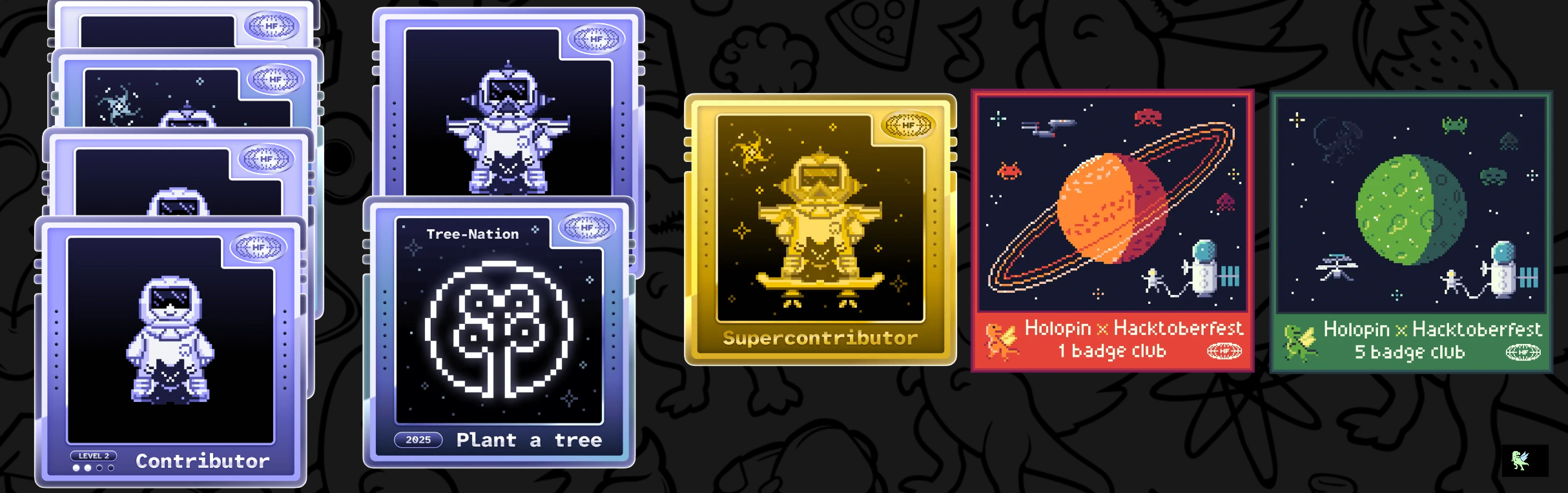 An image of @gouravkj's Holopin badges, which is a link to view their full Holopin profile