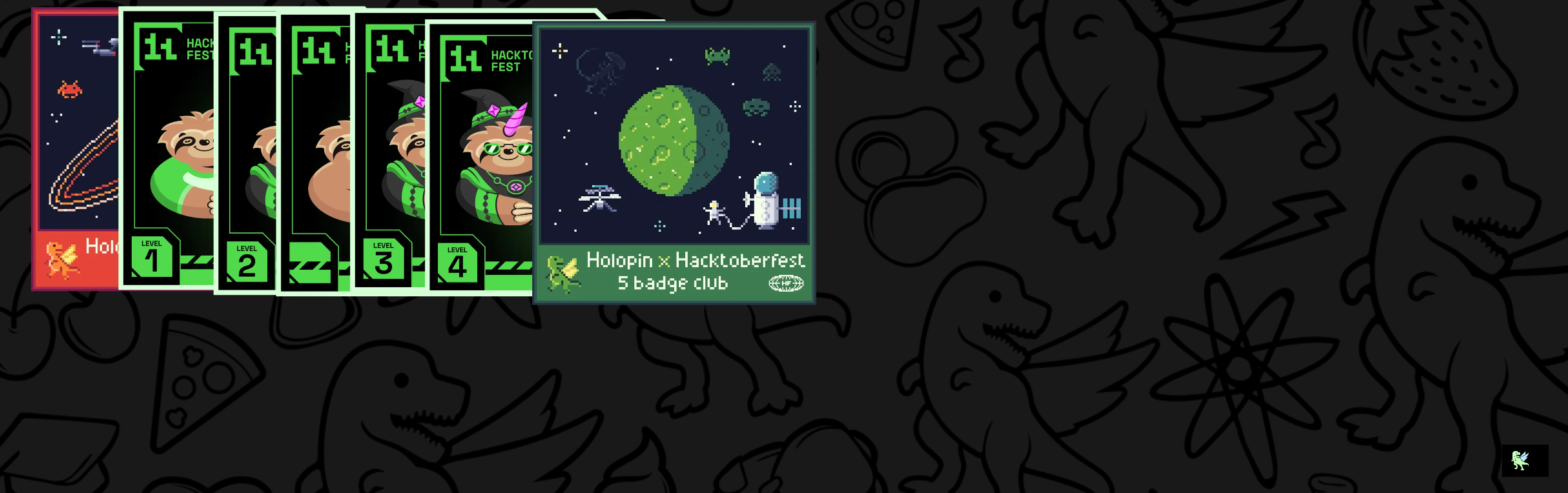 An image of @saarimshaikh's Holopin badges, which is a link to view their full Holopin profile